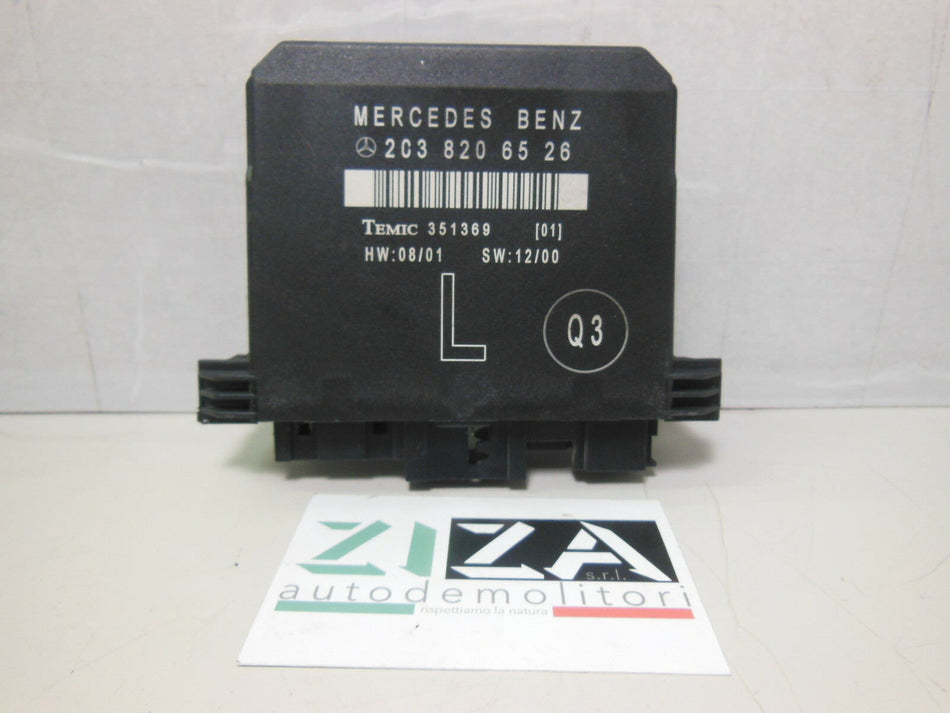 Centralina Porta Posteriore Sinistra Mercedes W203 C220 2001 2038206526