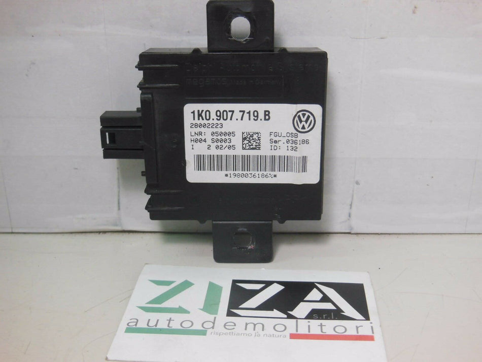 Sensore Centralina Allarme VW Touran 2.0 TDI 140cv 2006 Audi A3 1K0907719B