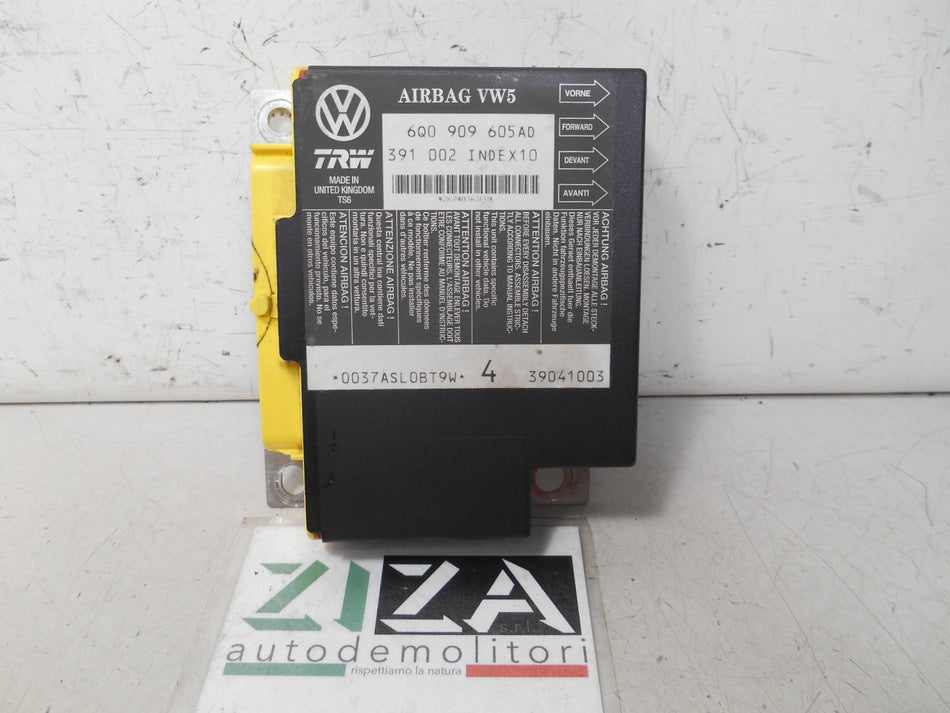 Centralina Airbag Seat Ibiza 6L 2005 6Q0909605AD No Crash