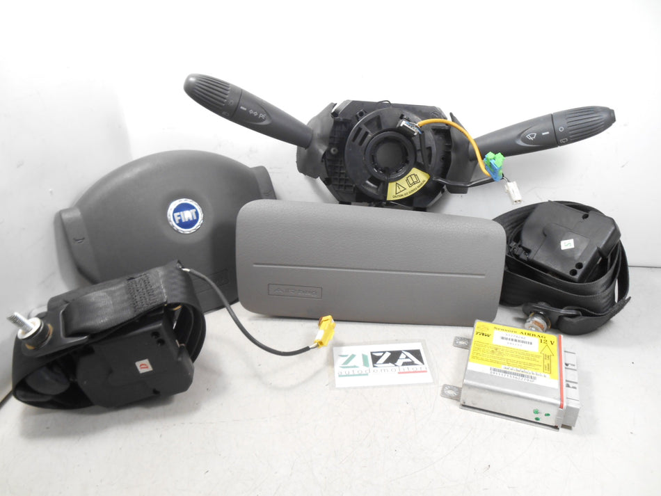 Kit Airbag Fiat Panda 169 2006 51778262 735411159 735364868 Logo Blu
