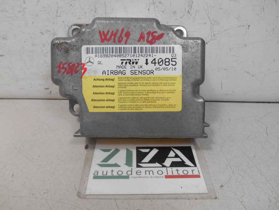 Centralina Airbag Mercedes W169 A180 2010 A1698204085 NO CRASH