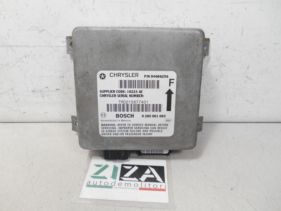 Centralina Airbag Chrysler Voyager 1998 P04686256 0285001093