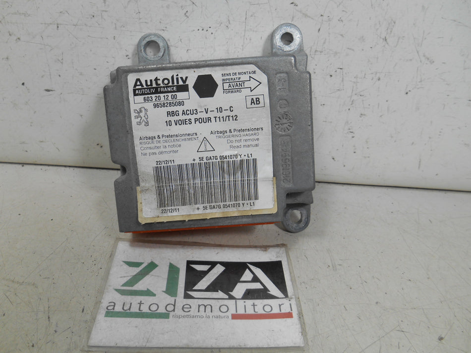 Centralina Airbag Peugeot 206+ 2012 9658285080 No Crash