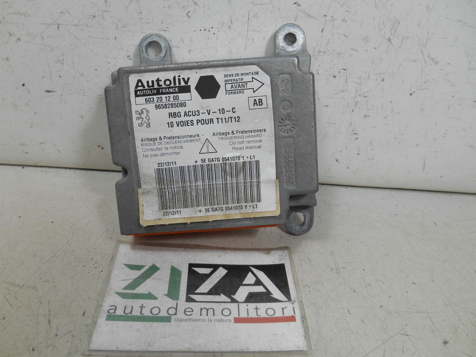Centralina Airbag Peugeot 206+ 2012 9658285080 No Crash