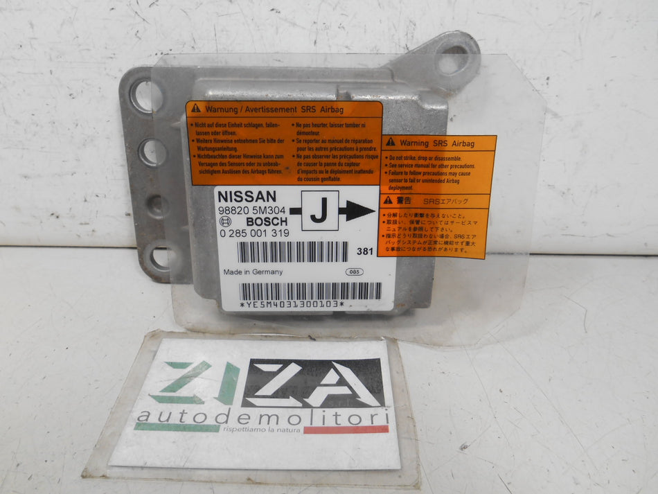Centralina Airbag Nissan Almera N16 2003 98820-5M304 0285001319 NO Crash