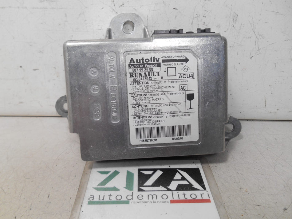 Centralina Airbag Renault Scenic II 2007 8200412042A NO CRASH