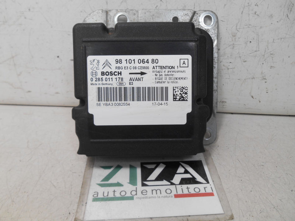 Centralina Airbag Citroen C4 Cactus 2015 Con Crash
