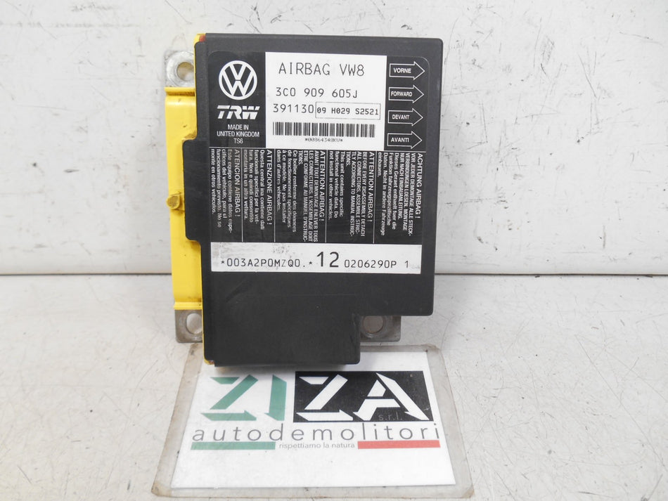 Centralina Airbag VW Passat 3C Berlina 2007 3C0909605J No Crash