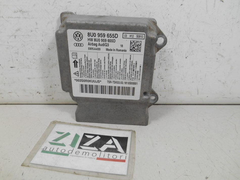 Centralina Airbag Audi Q3 8U 2018 8U0959655D NO Crash
