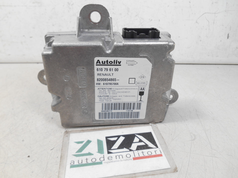 Centralina Airbag Renault Modus 2008 8200854865 610796100 NO CRASH