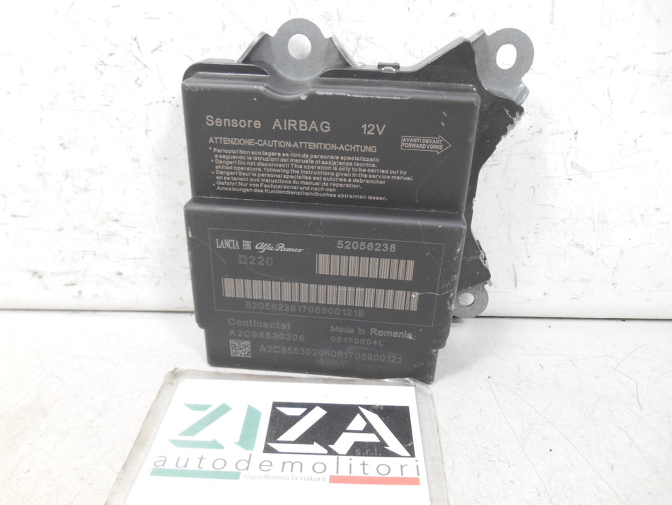 Centralina Airbag Fiat 500 312 2019 52056238 Con Crash
