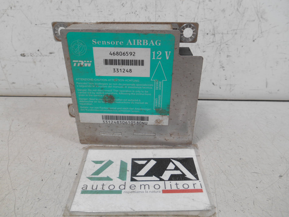 Centralina Airbag Fiat Punto 188 2002 46806592 NO CRASH