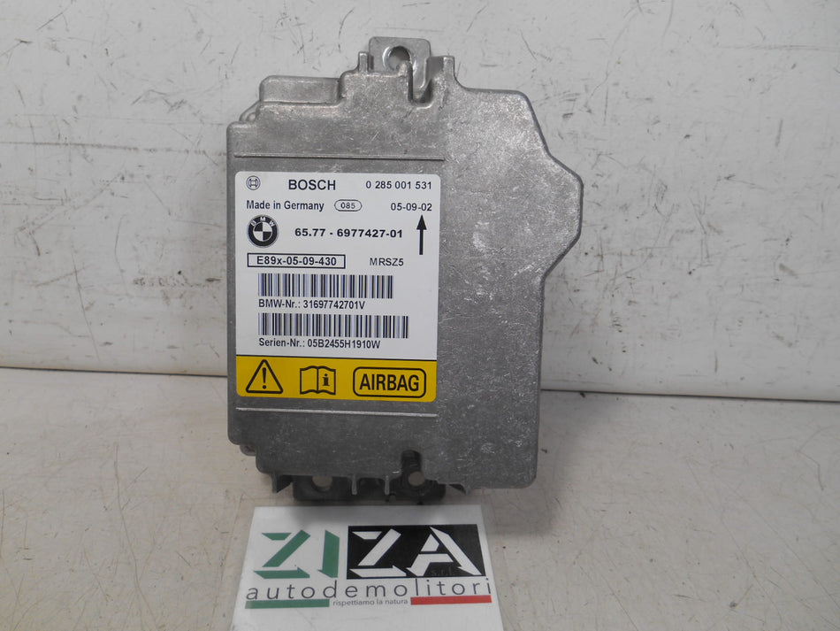 Centralina Airbag BMW E91 2006 65.77-6977427-01 0285001531 NO CRASH
