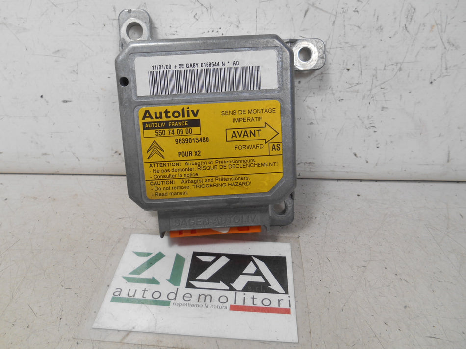 Centralina Airbag Citroen Xantia 2000 9639015480 NO CRASH