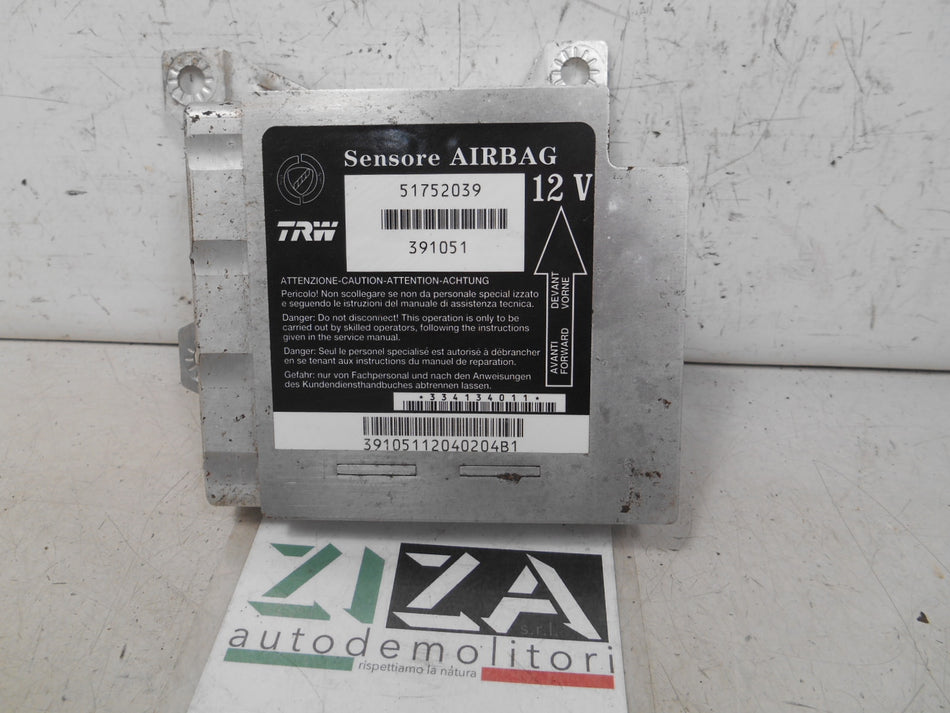 Centralina Airbag Fiat Idea 2004 51752039 NO CRASH