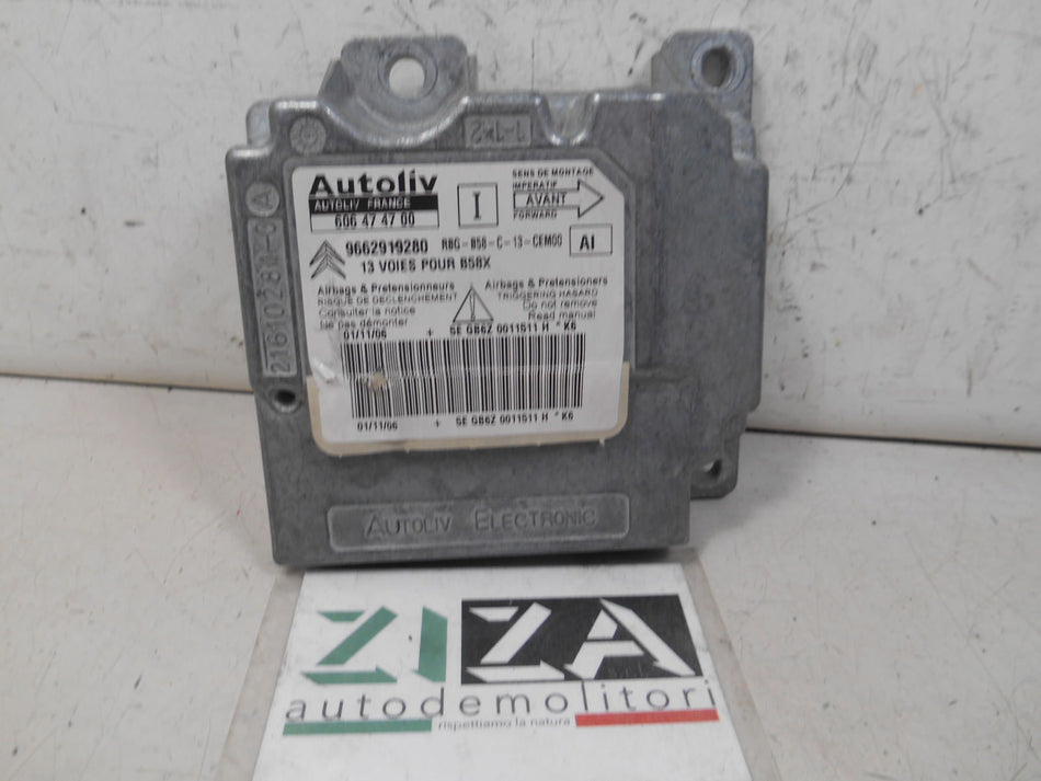 Centralina Airbag Citroen C4 Grand Picasso 2007 9662919280 No Crash