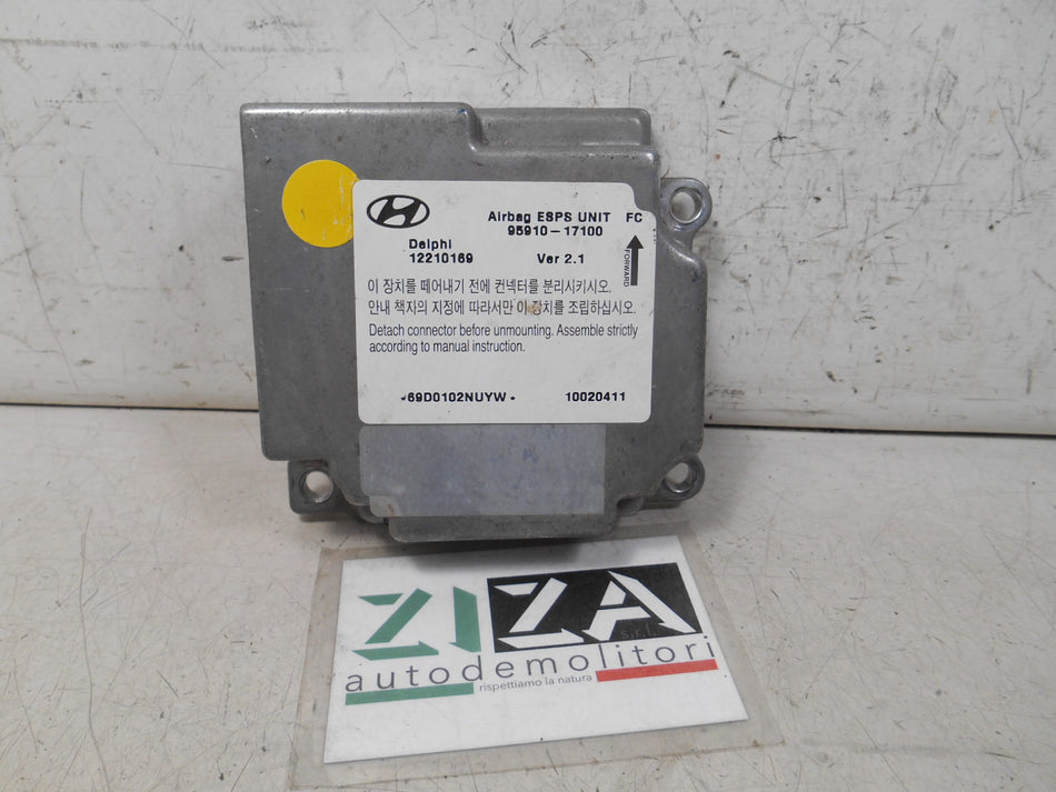 Centralina Airbag Hyundai Matrix 2002 95910-17100 No Crash