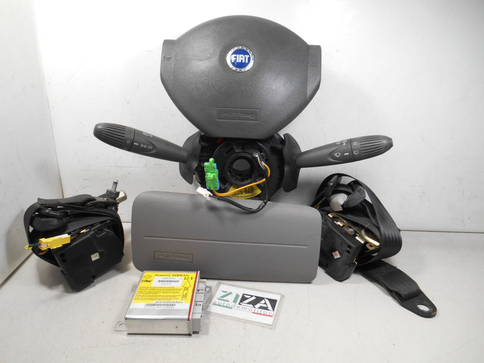 Kit Airbag Fiat Panda 169 2005 46807550 735411159 735364868 Logo Blu