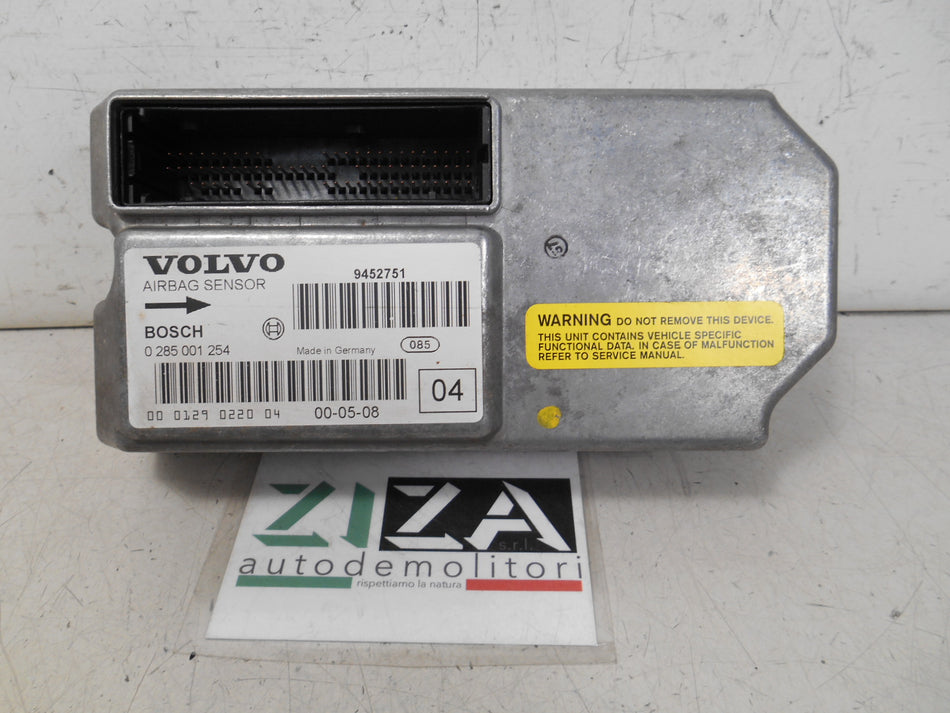 Centralina Airbag Volvo V70 II 2000 9452751 0285001254 NO CRASH