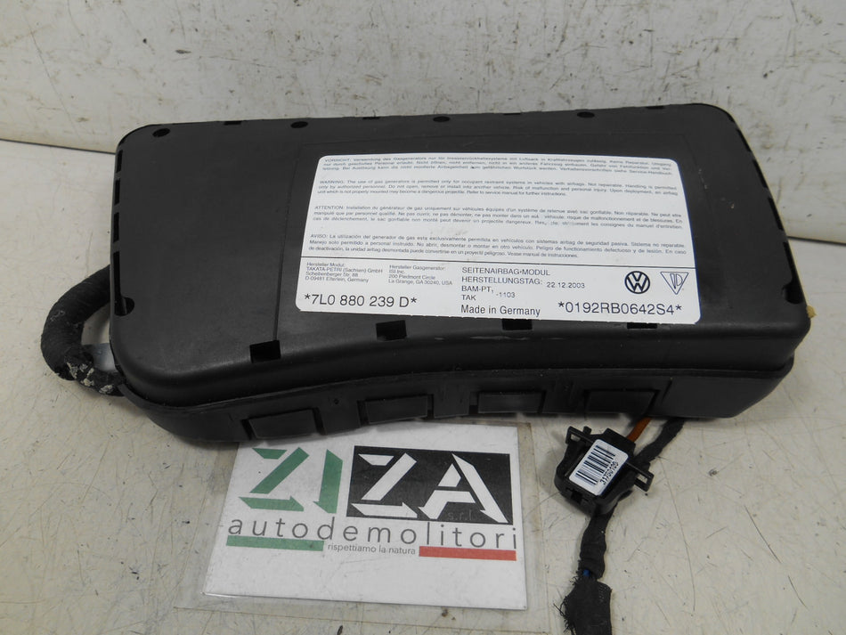 Airbag Laterale Sedile Sinistro VW Touareg I 2004 7L0880239D