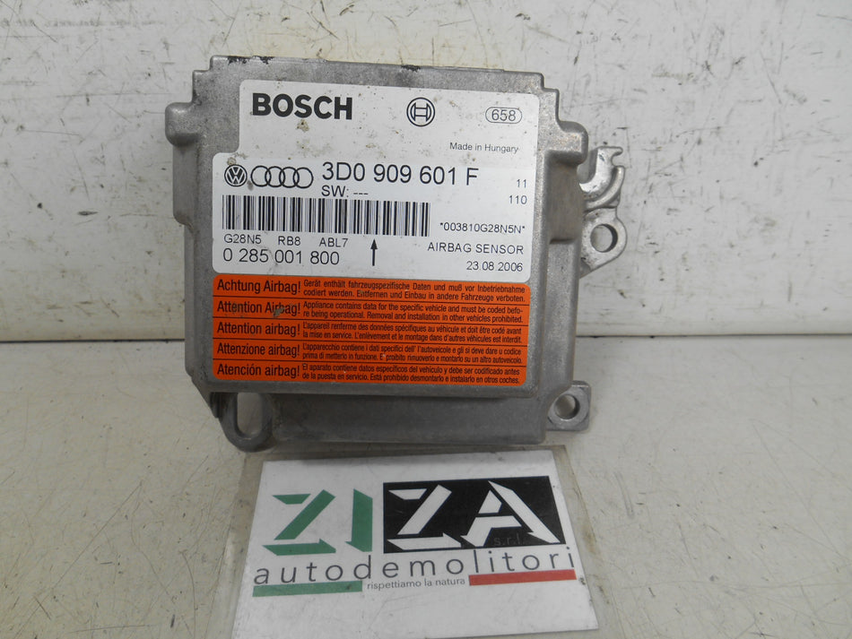 Centralina Airbag VW Touareg I 2006 3D0909601F 0285001800 NO CRASH