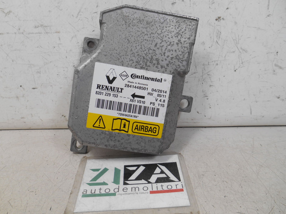 Centralina Airbag Renault Kangoo II 2014 8201229153 2841448501 NO CRASH