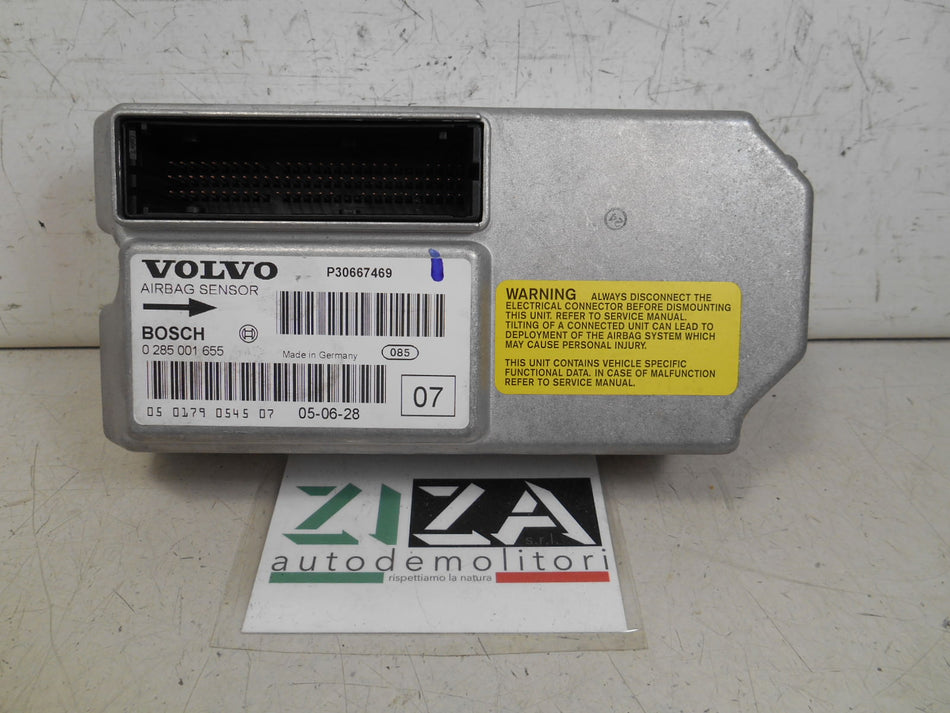 Centralina Airbag Volvo S60 I 2005 30667469 0285001655 NO CRASH