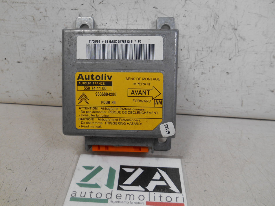 Centralina Airbag Citroen Xsara 1999 9636894280 No Crash