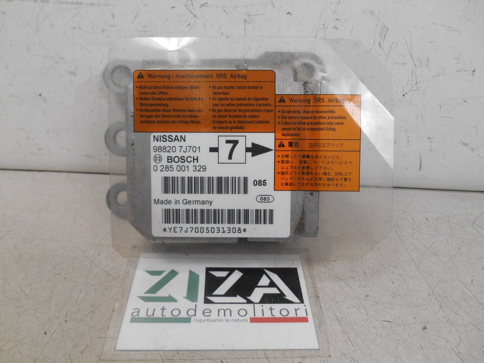 Centralina Dispositivi Nissan Primera P11 2000 0285001329 98820-7J701 NO CRASH