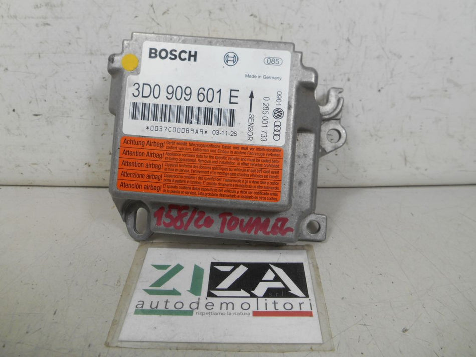 Centralina Airbag VW Touareg 2003 0285001733 3D0909601E No Crash