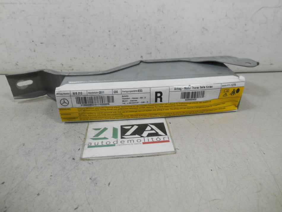 Airbag Posteriore Destro Mercedes W212 2011 2128600802