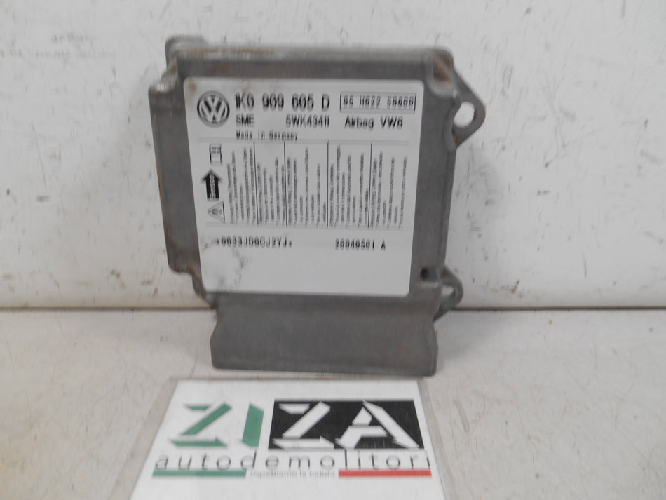 Centralina Airbag Seat Altea 2005 1K0909605D NO CRASH