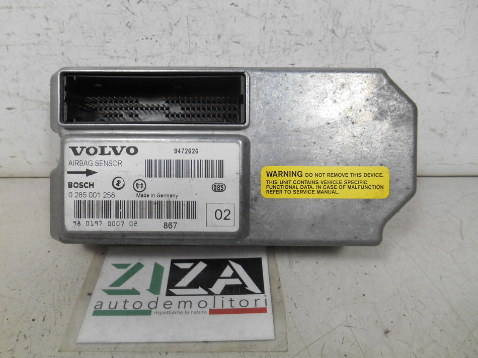 Centralina Airbag Volvo S80 1998 9472626 0285001258 NO CRASH