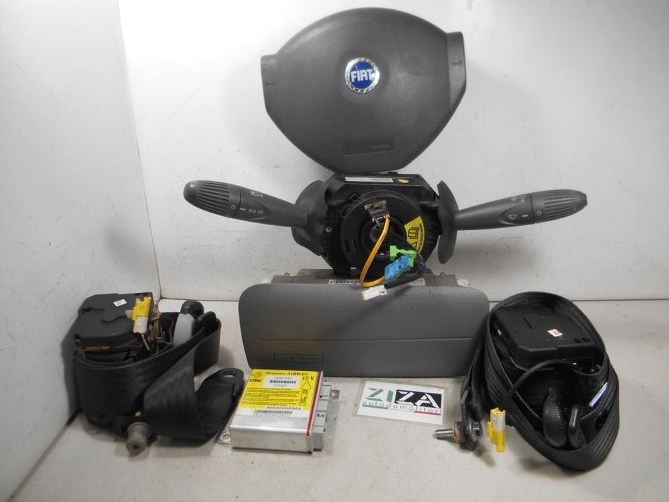 Kit Airbag Fiat Panda 169 2004 46807550 735411159 735364868 Logo Blu