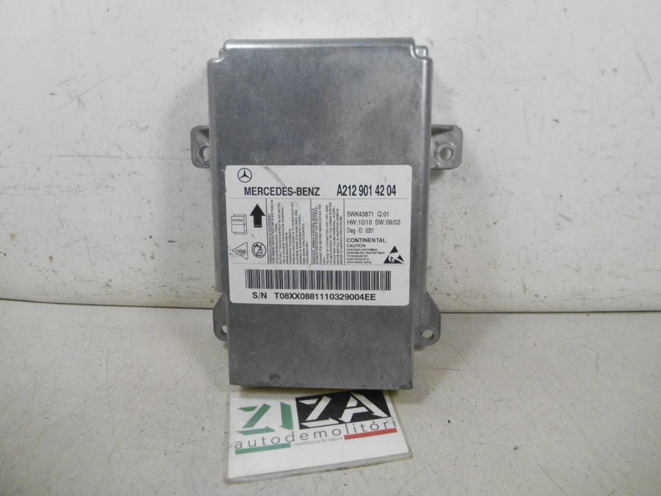 Centralina Airbag Mercedes W212 2011 A2129014204 NO CRASH