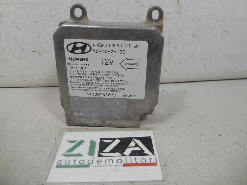Centralina Airbag Hyundai Santa Fe SM 2001 95910-26100 No Crash