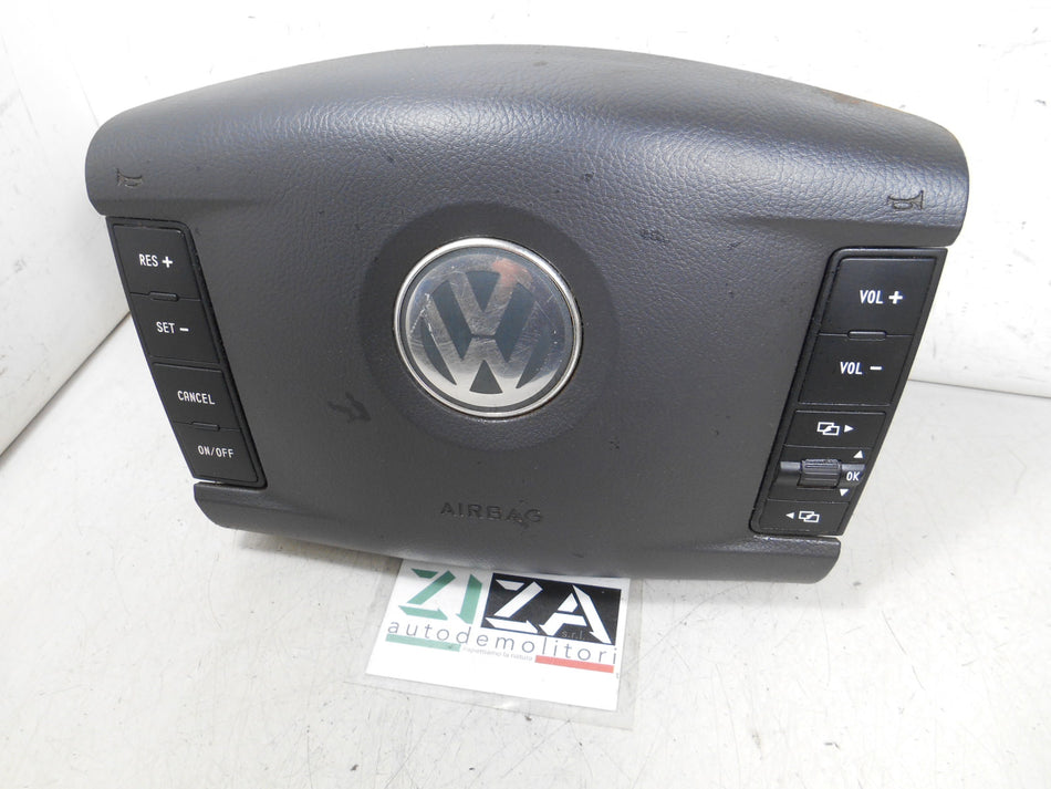 Airbag Volante Guidatore + Comandi VW Touareg I 2006 7L6880201EB 3D0959542B 3D0971582AA