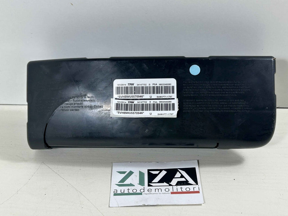 Airbag Laterale Sedile Sinistro Peugeot 2008 I 2014 9802546080