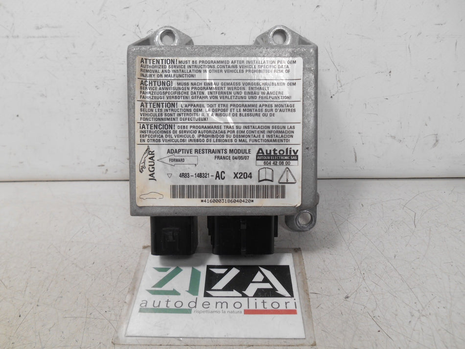 Centralina Airbag Jaguar S-Type X204 2005 4R83-14B321-AC No Crash