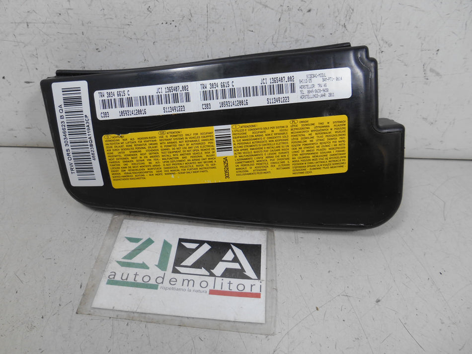 Airbag Laterale Sedile Sinistro Fiat Panda 169 2011 30346615C 30346623B