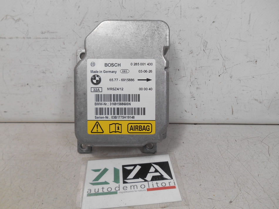 Centralina Airbag Mini One R50 2003 65.77-6915886 0285001430 NO CRASH