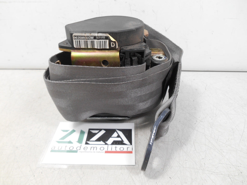 Cintura Sicurezza Anteriore Destra Citroen Xsara Picasso 2004 96358935GW