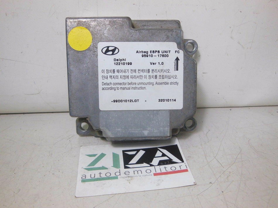 Centralina Airbag Hyundai Matrix 2003 95910-17600 No Crash