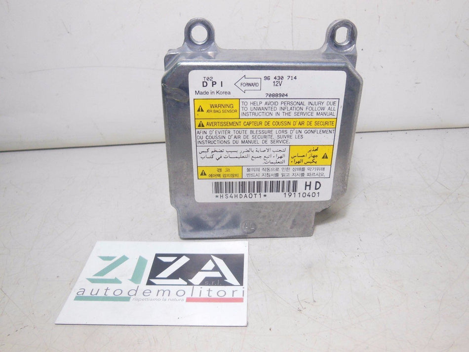 Centralina Airbag Daewoo Kalos 2005 96430714 No Crash