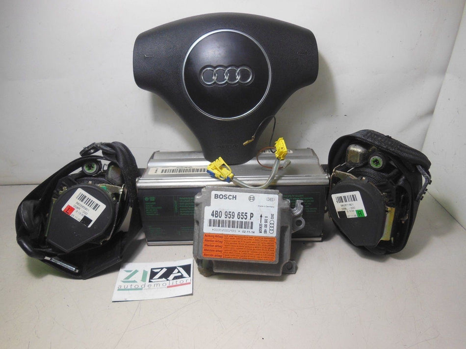 Kit Airbag Audi A6 C5 2002 4B0959655P 8E0880201 4B1880204G