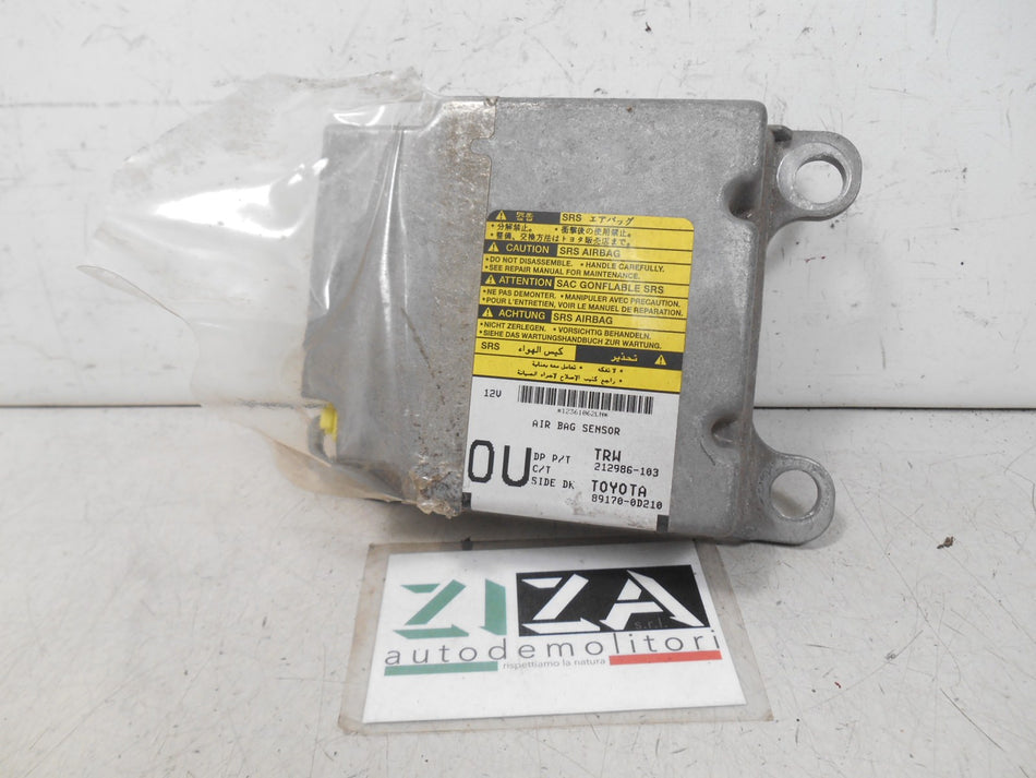 Centralina Airbag Toyota Yaris XP90 2007 89170-0D210 NO CRASH