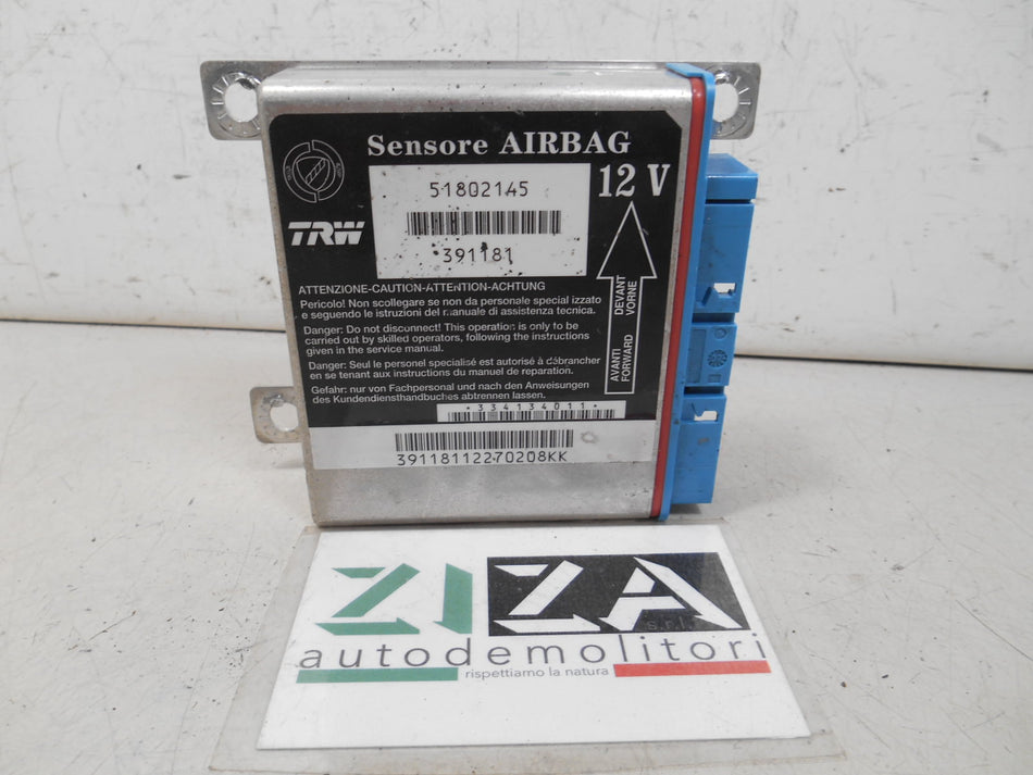 Centralina Airbag Fiat Croma 2007 51802145 No Crash