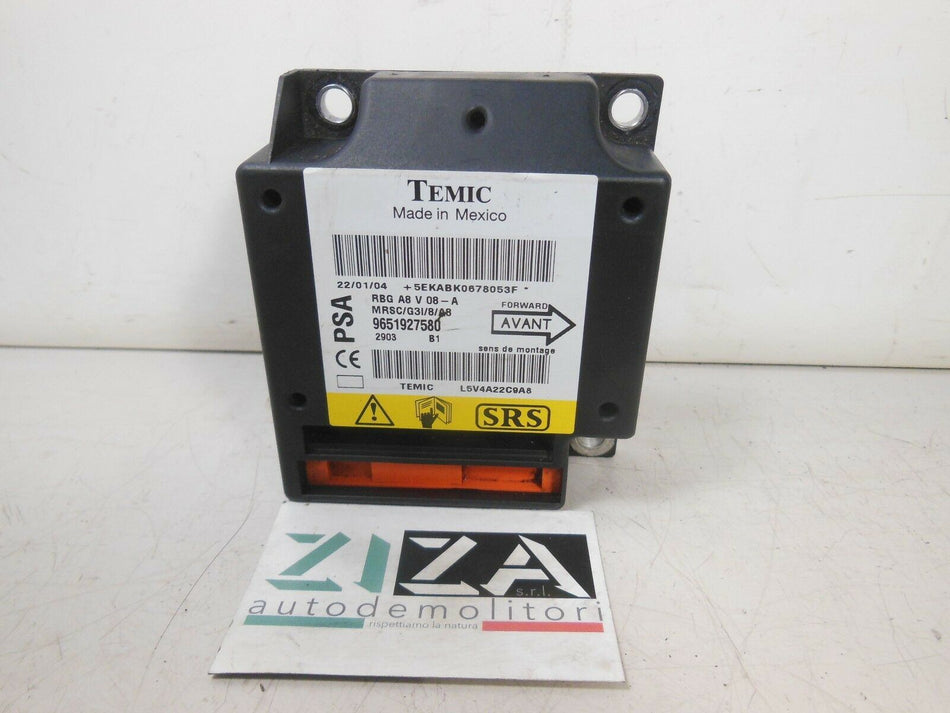 Centralina Airbag Citroen C3 I 2003 9651927580 No Crash