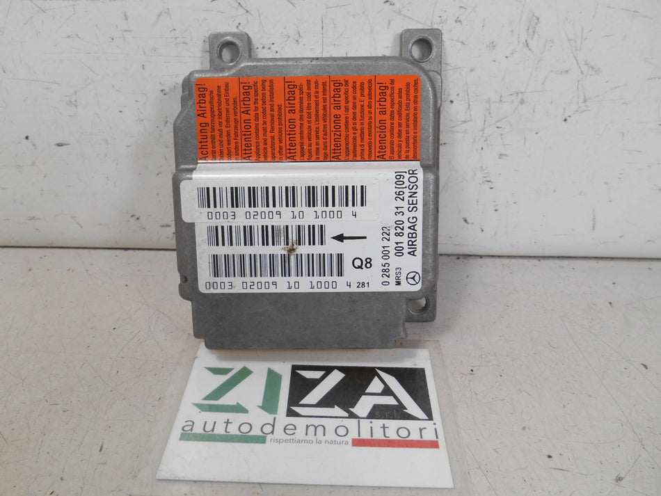 Centralina Airbag Mercedes W168 2002 0285001222 0018203126 No Crash
