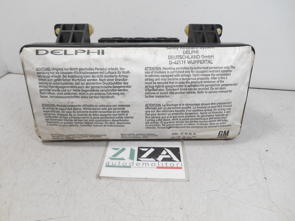 Airbag Passeggero Destro Opel Meriva A 2003 93335024 18114947
